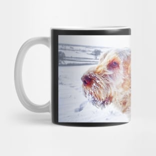 Windswept snowstorm Spinone Mug